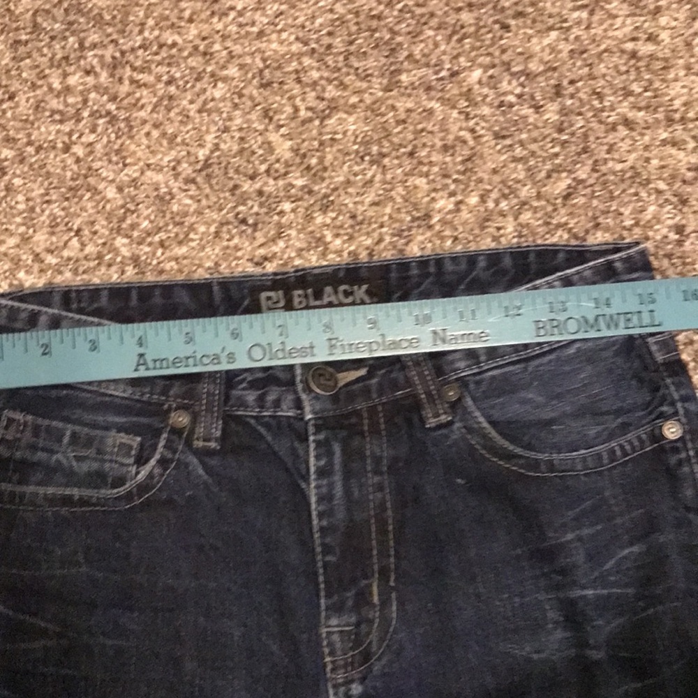 Black Premium low rise slim straight jeans size 30/32 - Picture 11 of 16